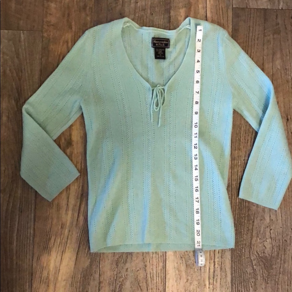 Cute mint green wool Abercrombie sweater